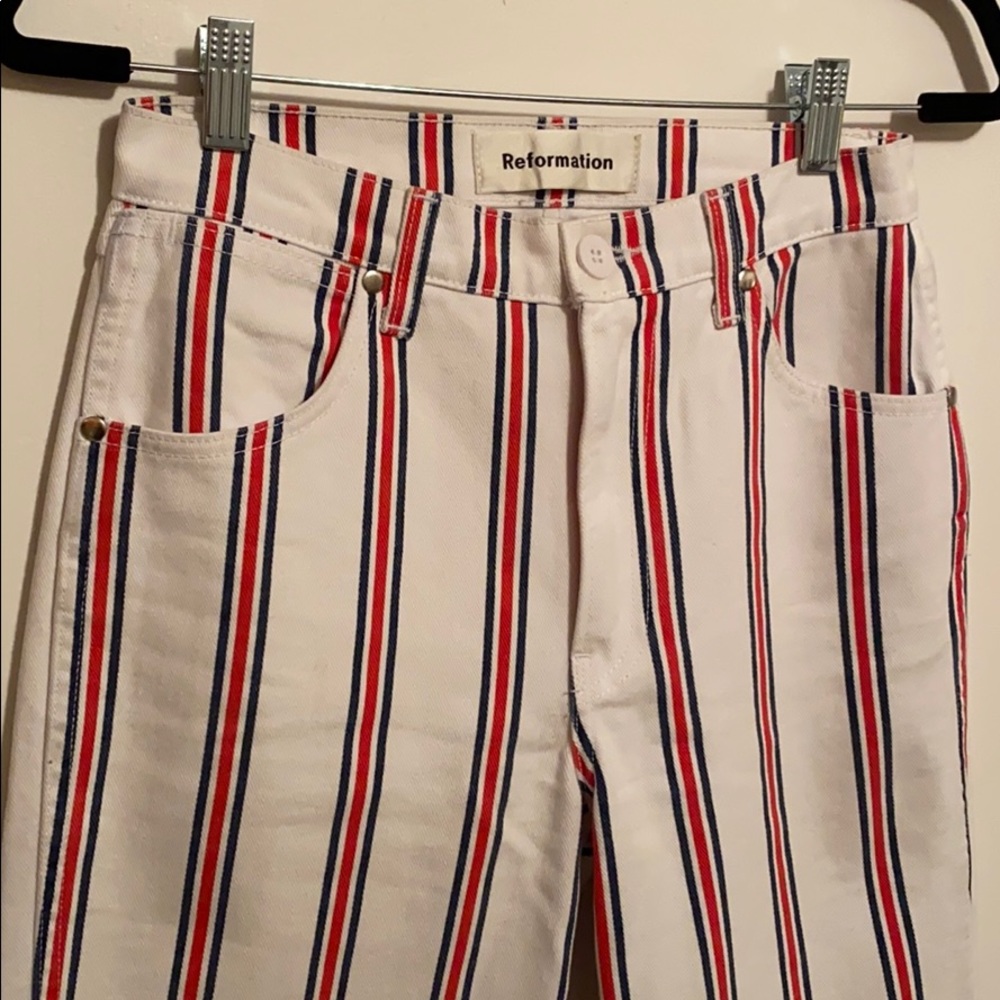 Reformation Mid-Rise Straight Leg Jeans